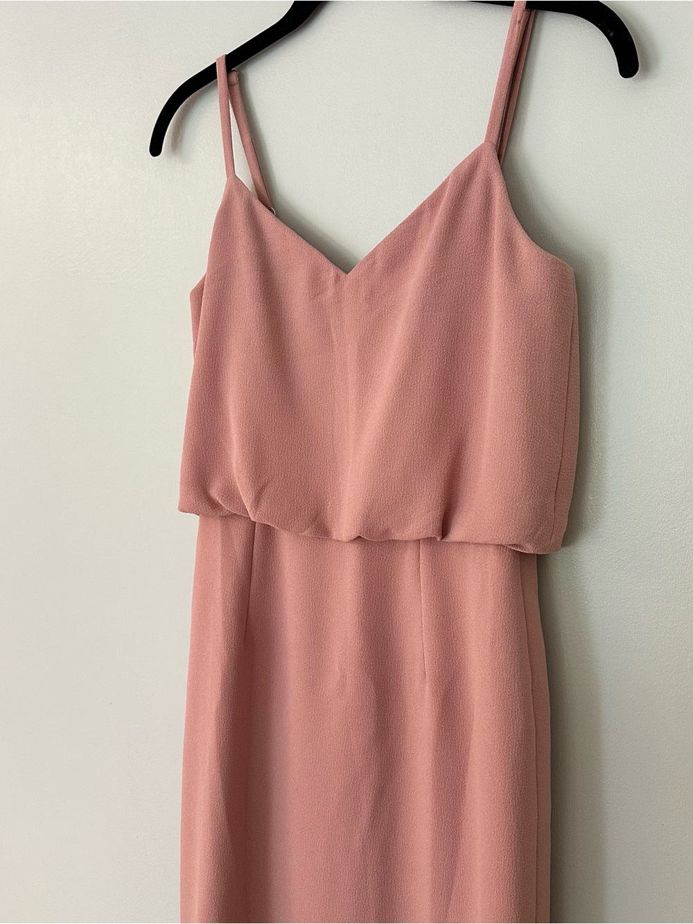 Dress the Population Alondra Blouson Dress Midi Style Size Small Blush Pink - Picture 3 of 12